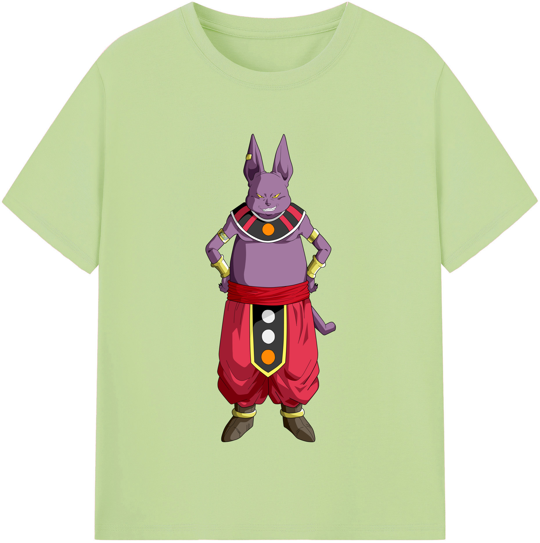 （画像用） ドラゴンボール シャンパ DRAGON BALL Champa 綿100％半袖Tシャツ（フロントプリント）